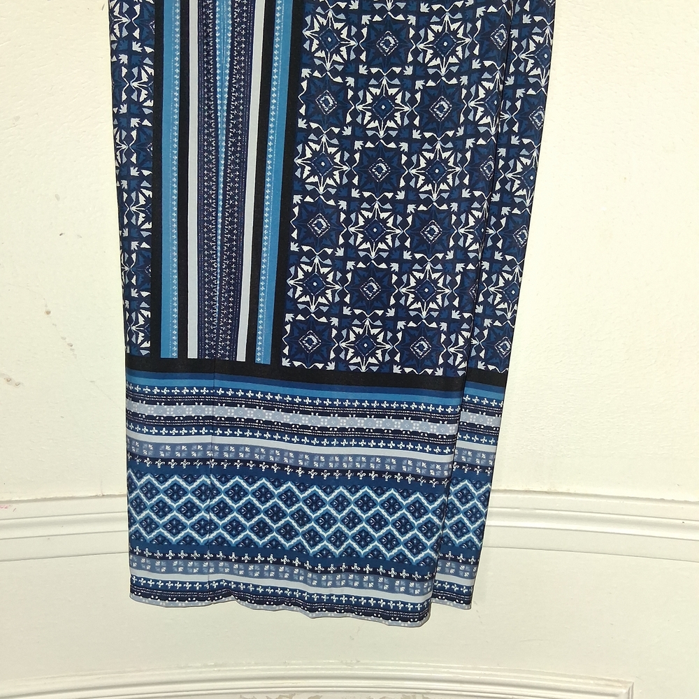 Blue Patterned Pants - Picture 3 of 3